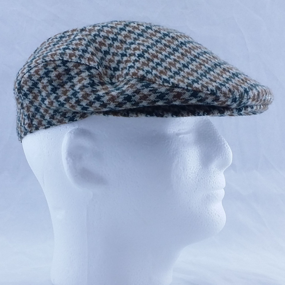 Vintage Gala Forest Pure Wool Cap Scotland Hat S